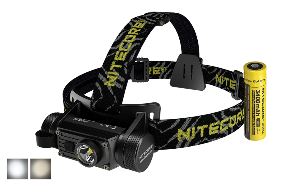 Nitecore HC60 V2 1200 Lumen USB-C Rechargeable Headlamp W/ NL1834 ...