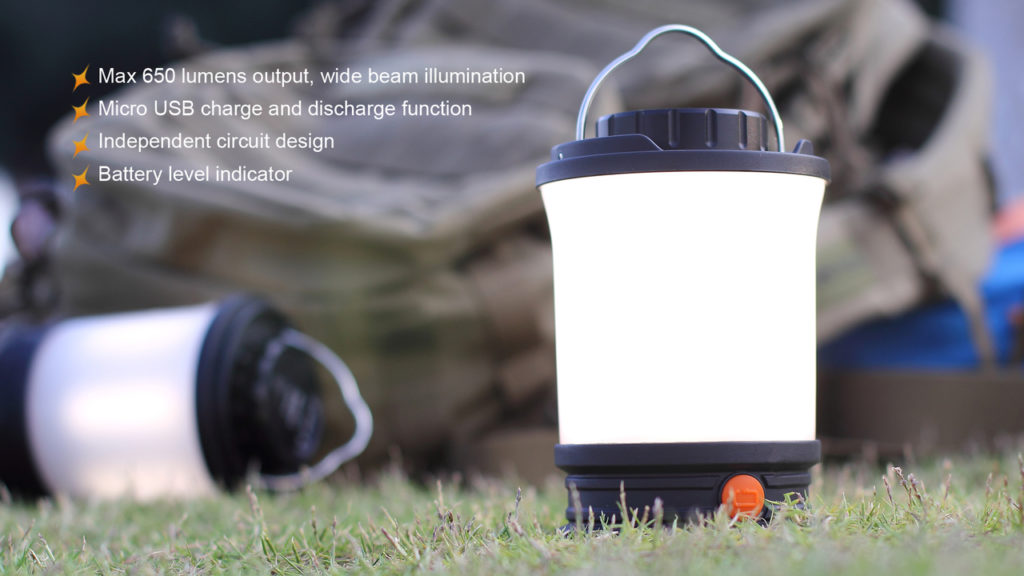 Fenix CL30R LED Camping Lantern Maximum 650 Lumens FX-CL30R – Black