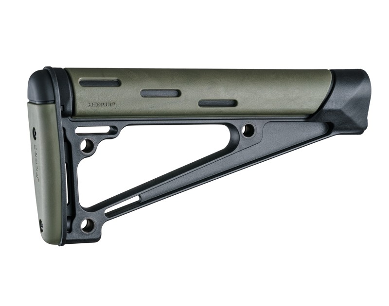 Hogue Ar 15m 16 Overmolded Fixed Buttstock Fits A2 Buffer Tube Od Green Rubber 15241 2248