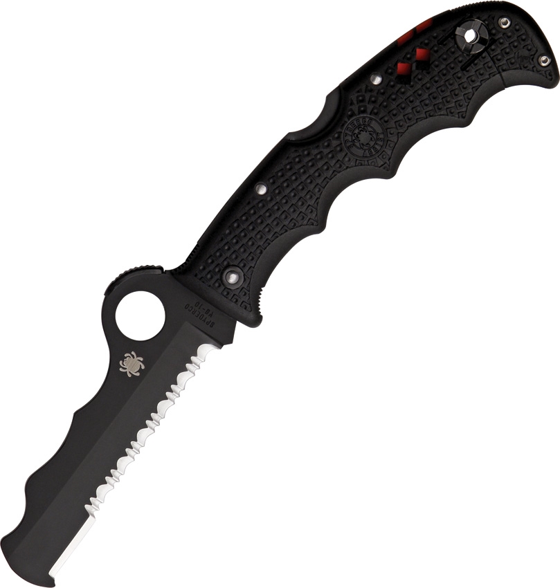 Spyderco Assist Lightweight Black / Black Blade CombinationEdge ...