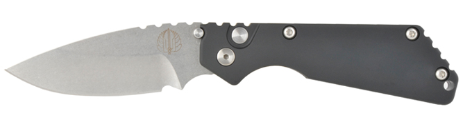 Pro-Tech Knives Pro-Strider SnG Auto 3.5″ 154CM Plain Edge Solid Black ...