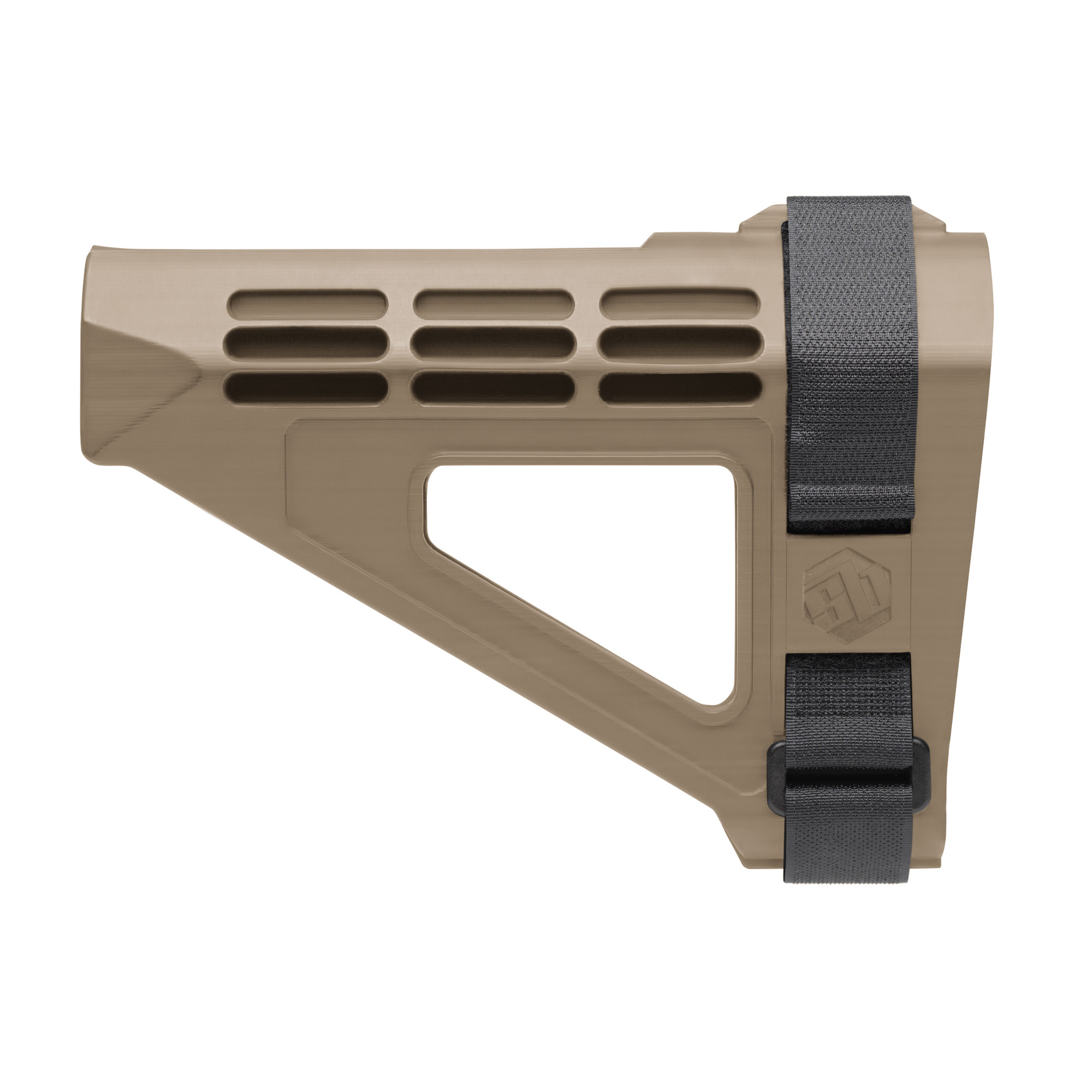 SB Tactical SBM4 Pistol Stabilizing Brace Flat Dark Earth Fits AR Pistol Bu...