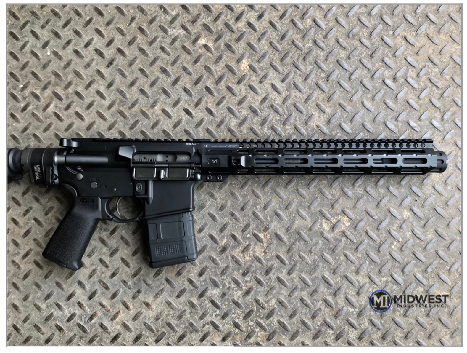 Midwest Industries Combat Rail M-Lok Handguard Fits AR Rifles, 12.625 ...