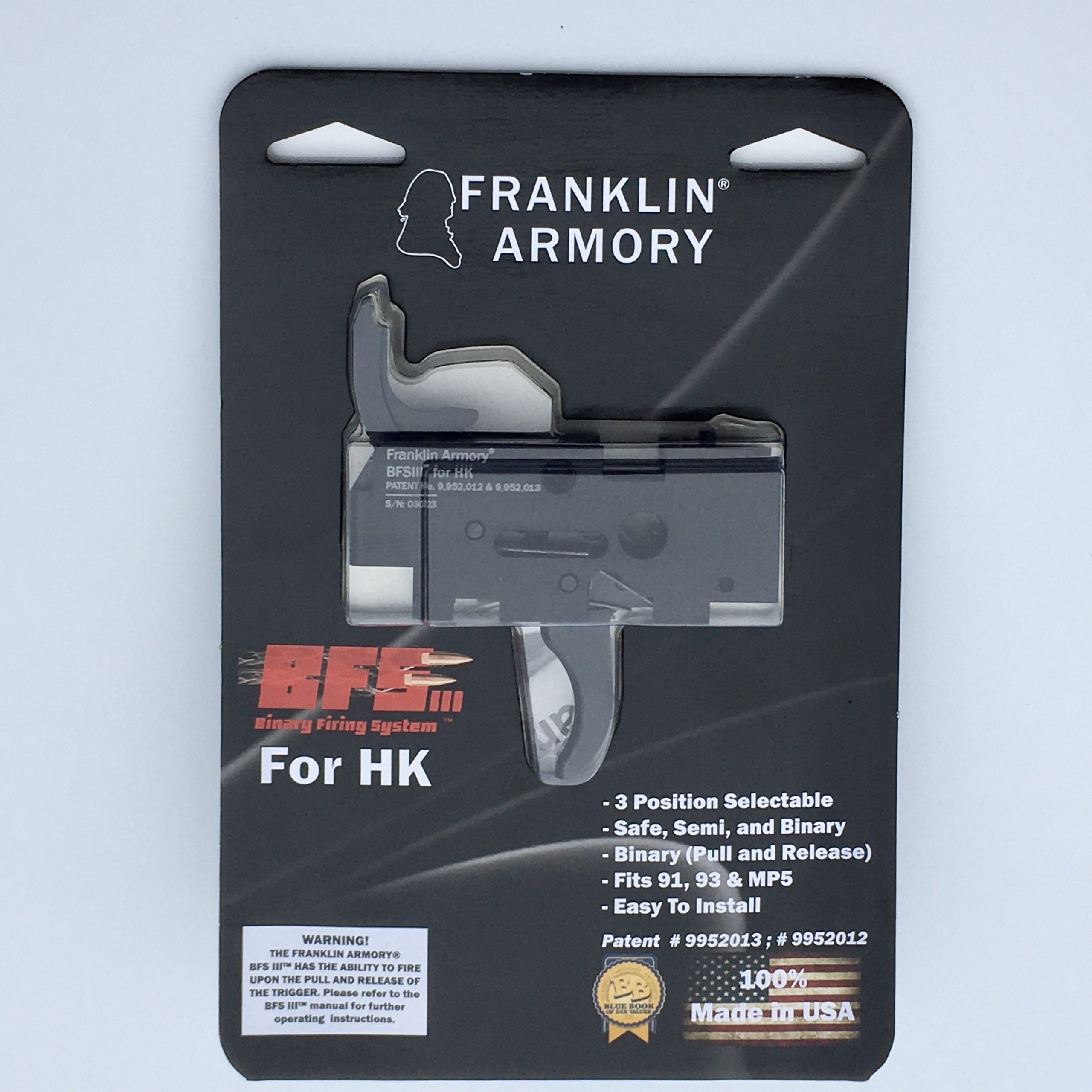 Franklin Armory BFSIII HK-C1 Binary Firing Trigger Firing System For ...