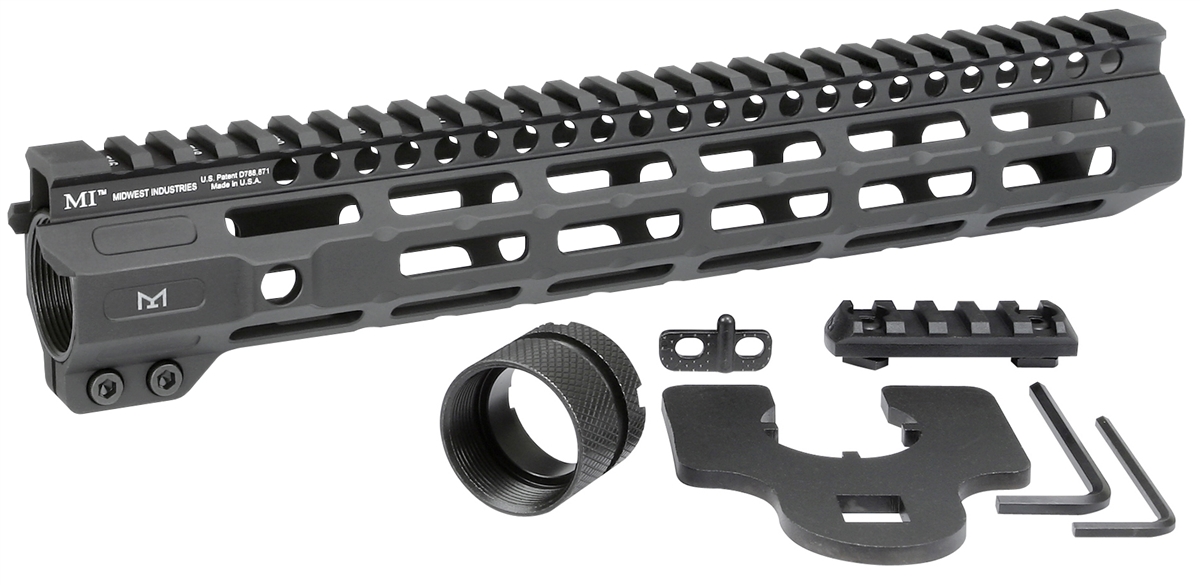 Midwest Industries Combat Rail 11.5 inch One Piece Free Float Handguard ...