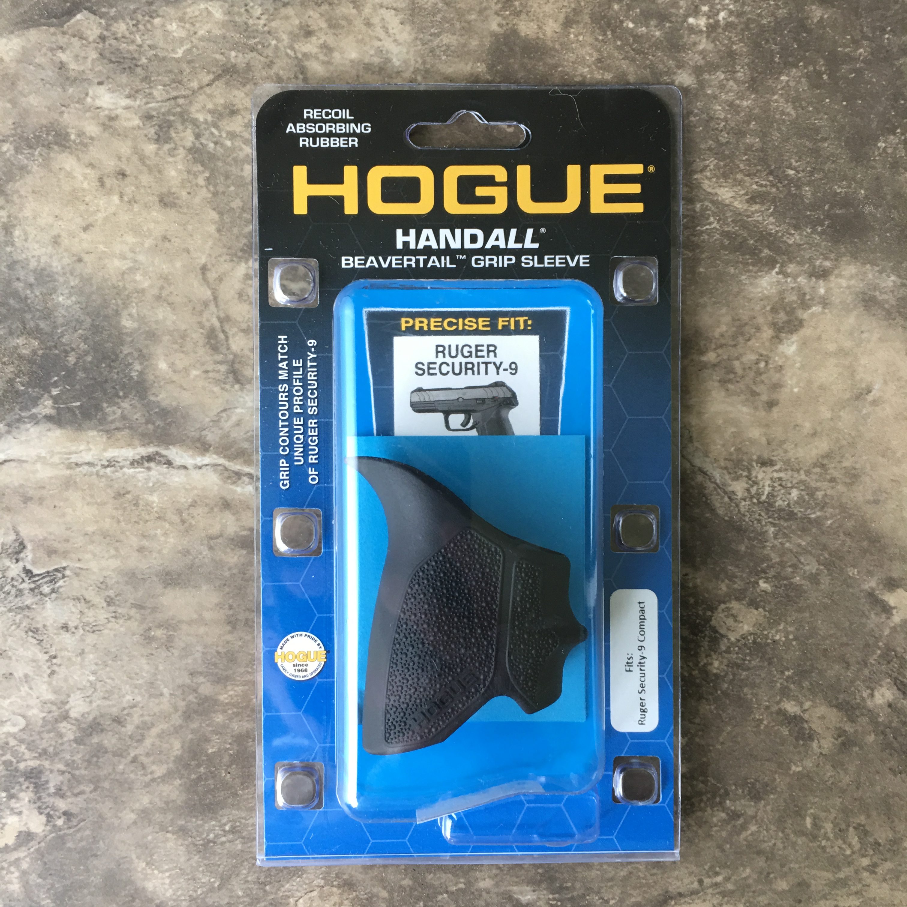 Hogue HandALL Beavertail Grip Sleeve Ruger Security 9 Compact Black ...