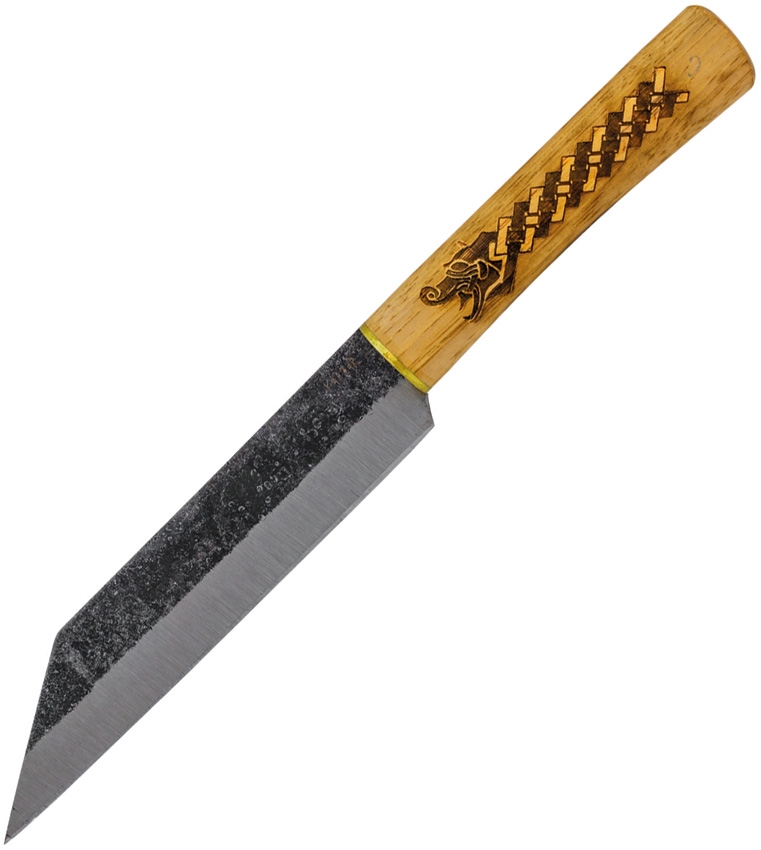 Condor Norse Dragon Seax Knife Fixed 7.03 in Blade Hickory Wood