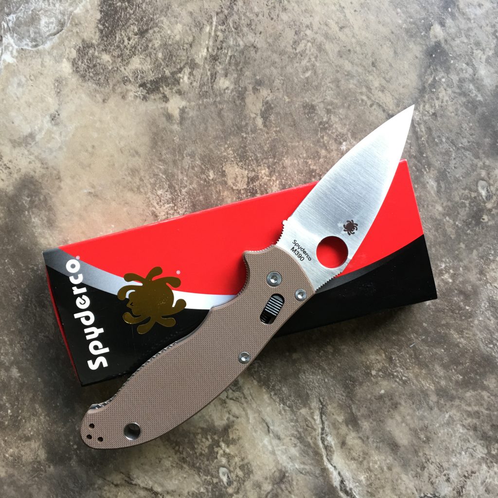 Spyderco Exclusive Manix 2 Folder 3.38 Inch M390 Satin Blade Earth