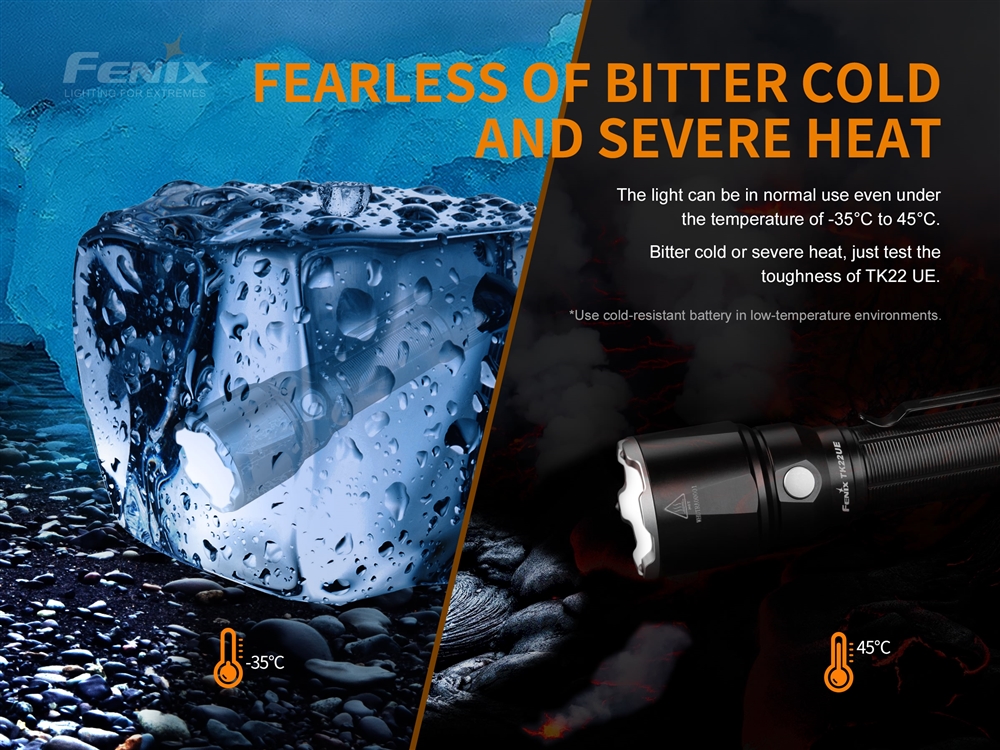 Fenix TK22UE Ultimate Edition 1600 Lumen 443 Yard Long Throw Tactical