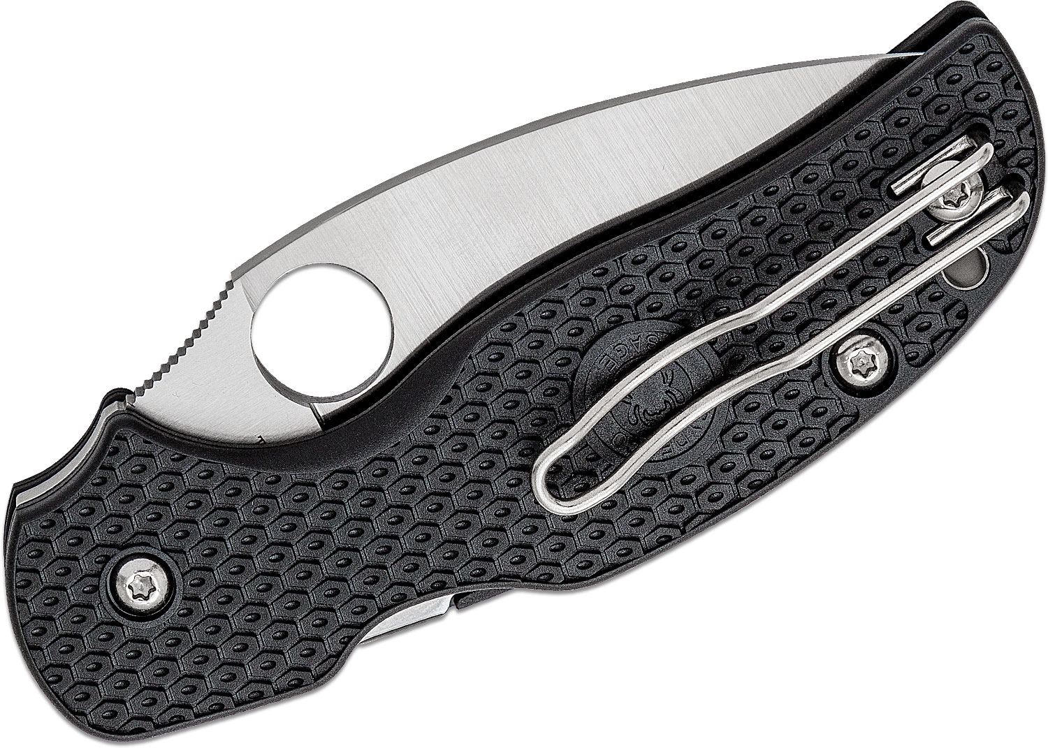 Spyderco Sage 5 Lightweight Folding Knife 3″ Plain Edge Blade Black FRN ...