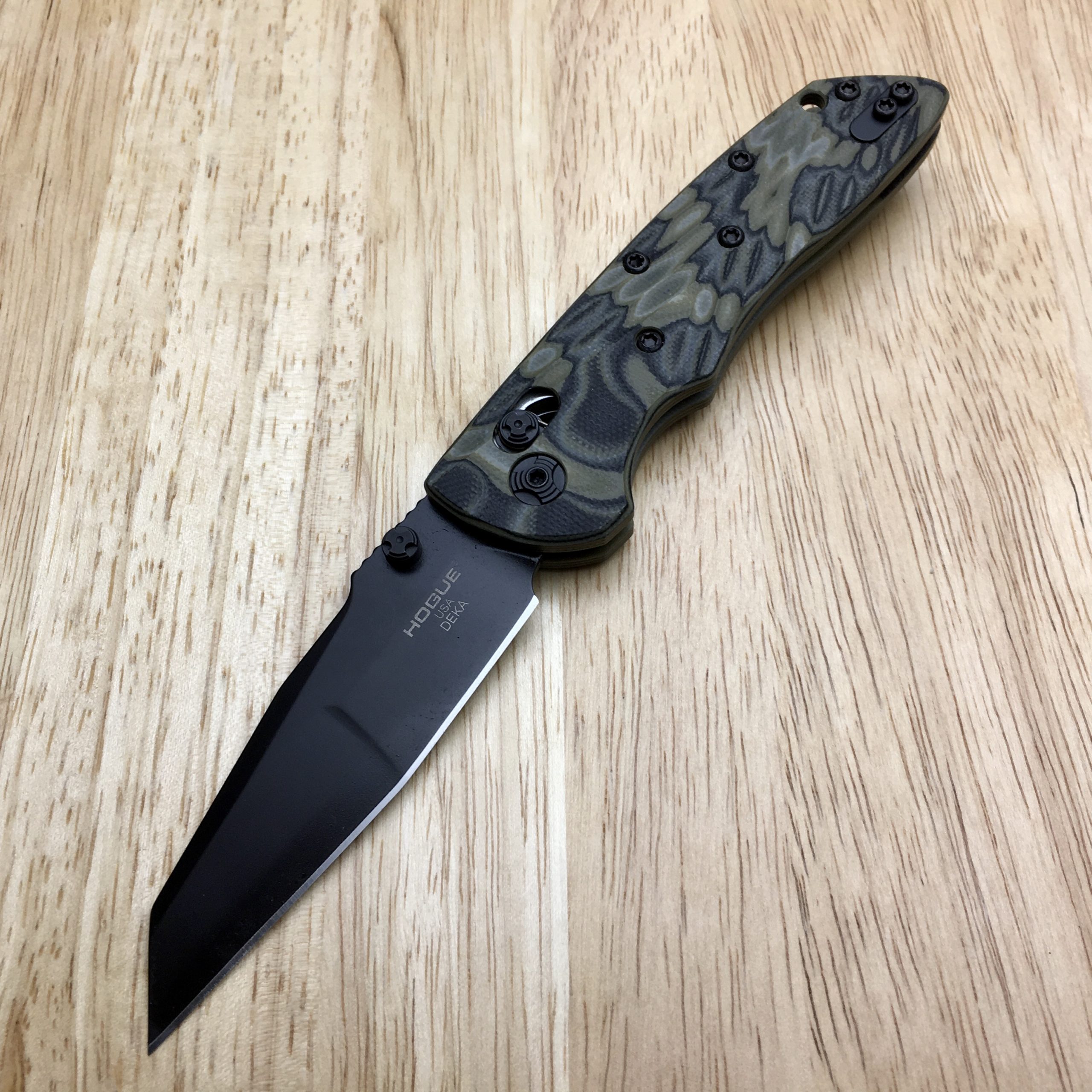 Hogue Deka ABLE Lock Folder 3.25″ Wharncliffe Blade Black Cerakote ...