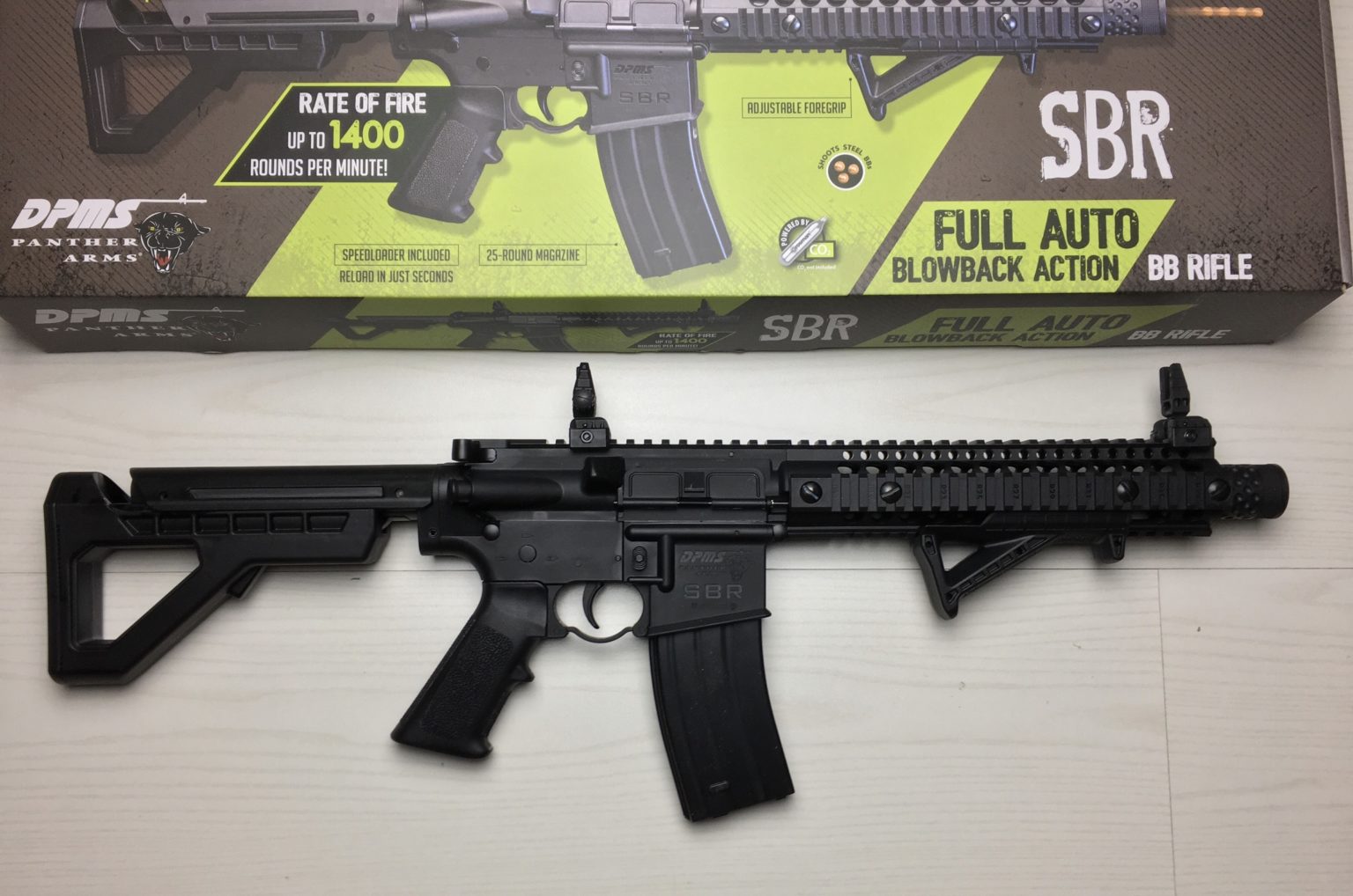 Crosman DPMS SBR Full Auto BB Rifle Black Finish DSBR – Black Wolf Supply