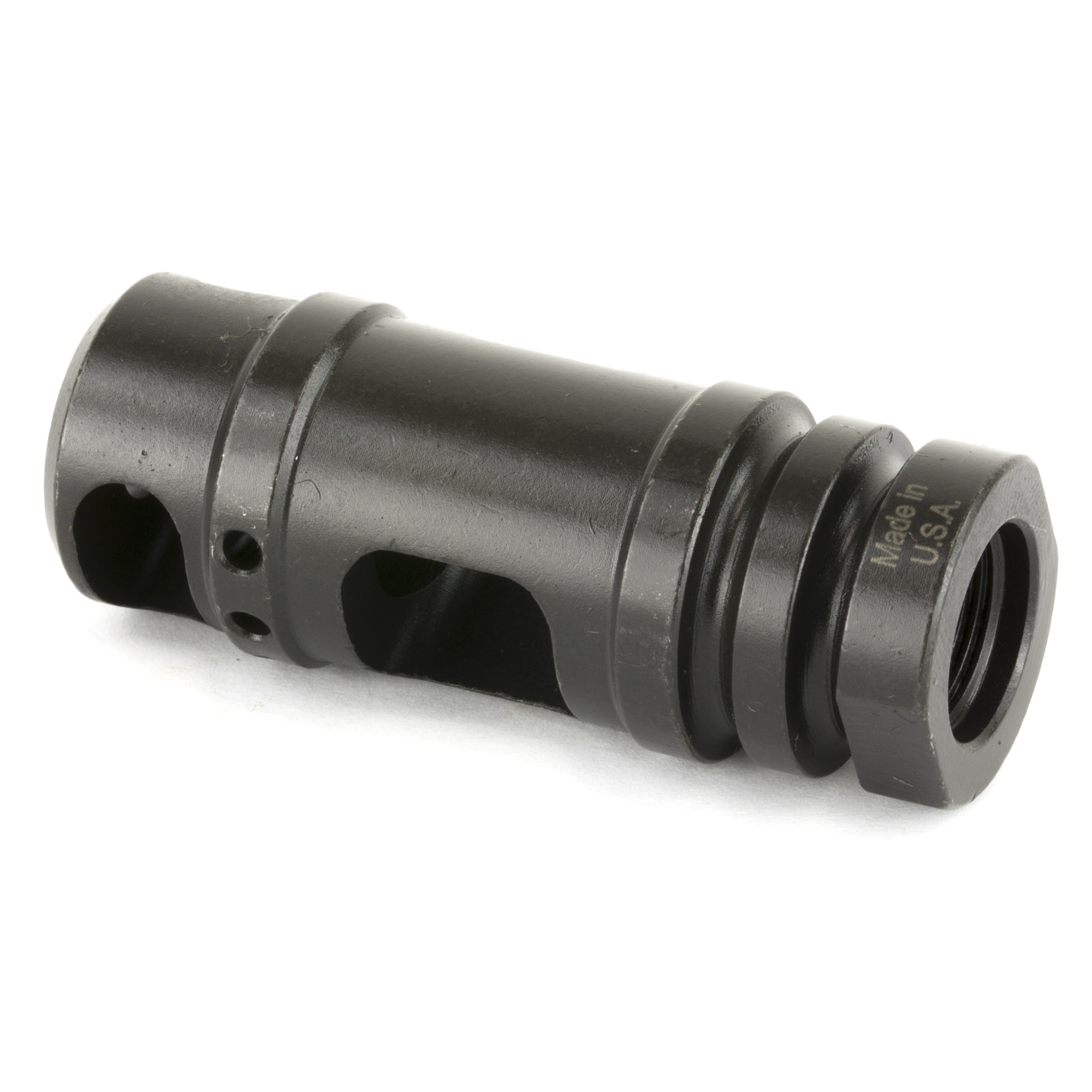 Midwest Industries Muzzle Brake 2 Chamber Black 1 2x28 223 Rem 5 56mm Mi Mb4 Black Wolf Supply