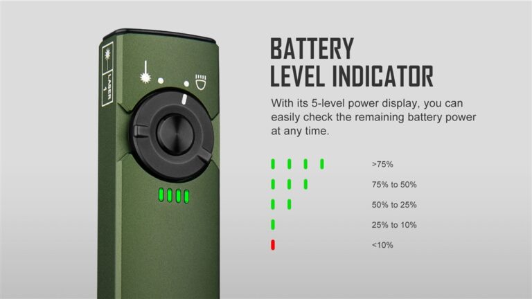 thumbnail image 2 of Olight Arkfeld EDC Flashlight – 1000 Lumens, Green Laser, USB-C Rechargeable, Black 2 of 5