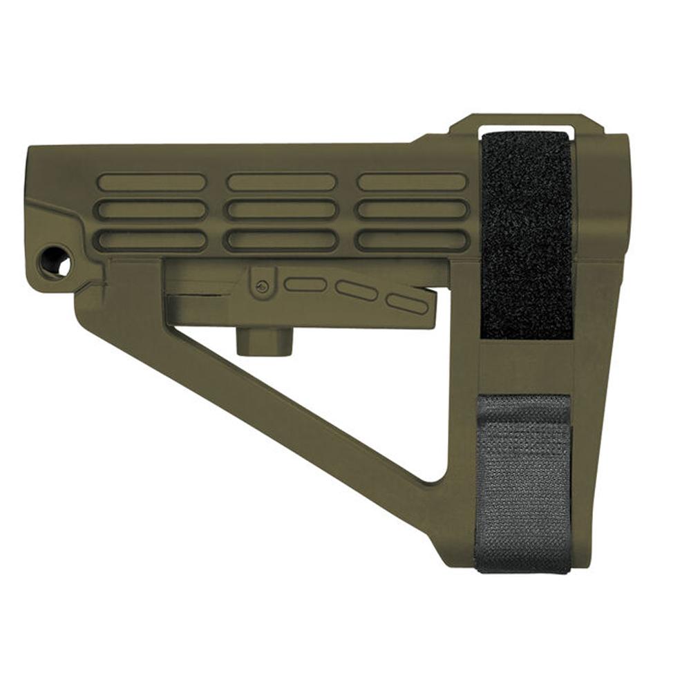 SB Tactical SBA4 5-Postion Adjustable Brace for AR-15 OD Green SBA4X-04 ...